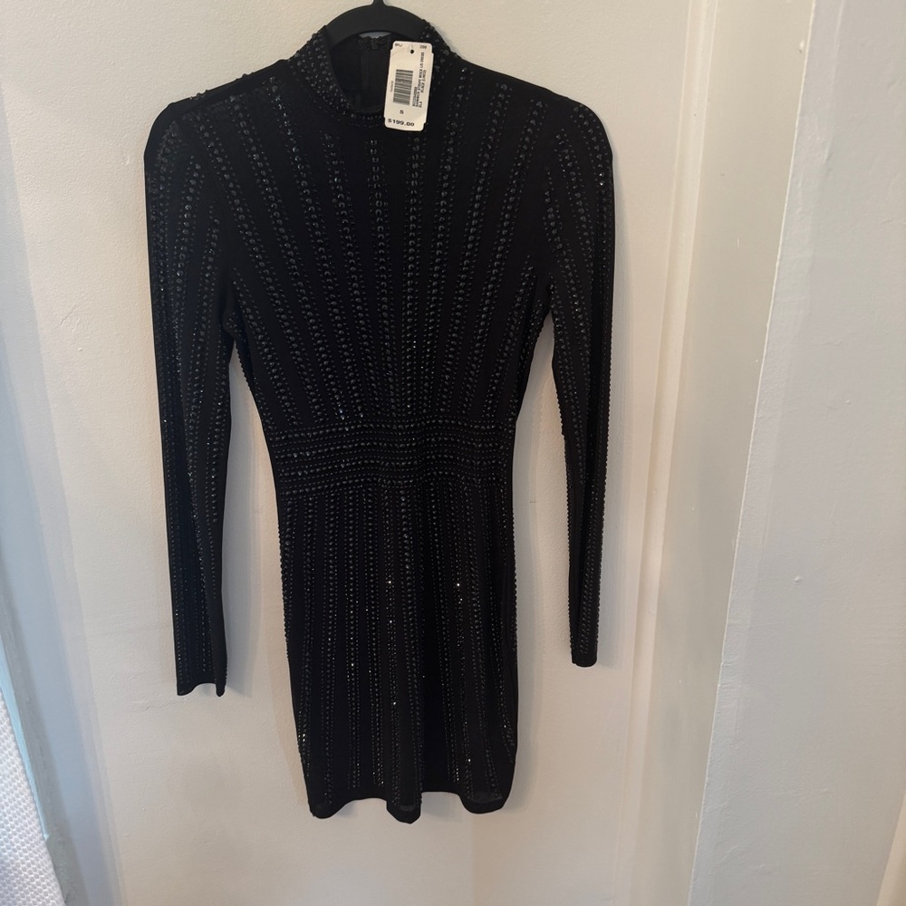 NWT sheer black  jewelled dress🖤